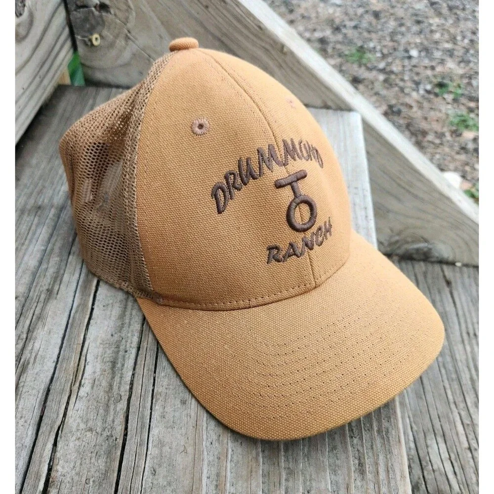 Drummond Ranch Baseball Cap Pioneer Woman Adjustable Backstop Outdoor Cap.